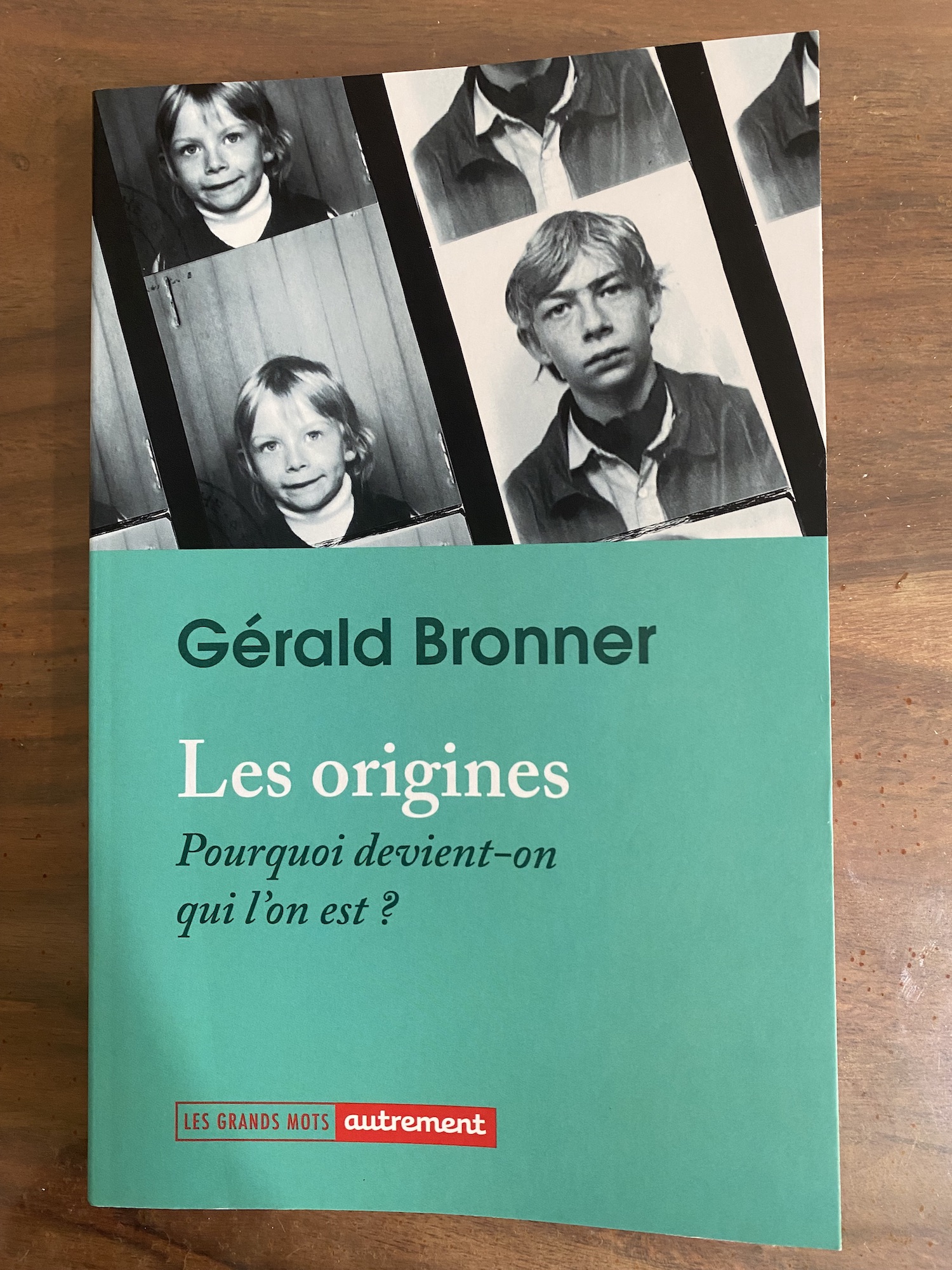 image from Les Origines, “Pourquoi devient-on qui l'on est ?” par Gérald Bronner